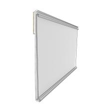 Cornice per vetrina Feko”, anodizzato argento, profilo da 25/32 mm