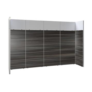 Stand espositivo FlexiSlot "Style" 3.900 x 800 mm , frontale