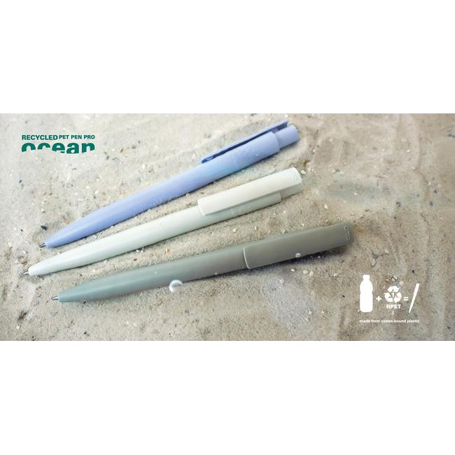 Penna a sfera con punta a scomparsa Recycled PET Pen Pro Ocean